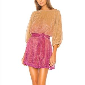 Song of style Harbor Mini Dress sunset ombré